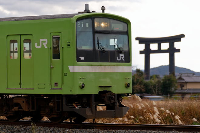 【JR西】桜井線正月多客臨(平日ダイヤ) 201系が充当を不明で撮影した写真