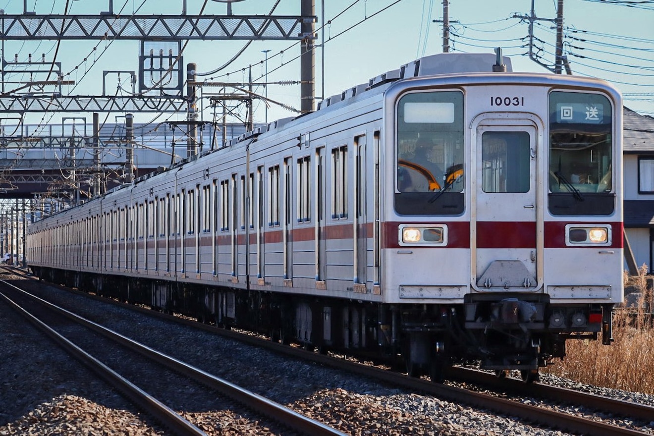 【東武】10030系11031F車両故障に伴う臨時回送の拡大写真