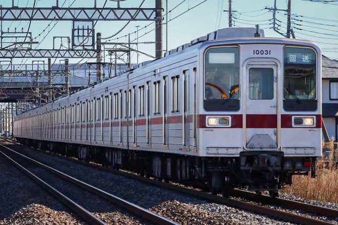【東武】10030系11031F車両故障に伴う臨時回送を不明で撮影した写真