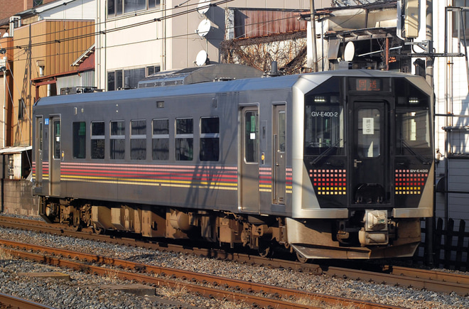 【JR東】GV−E400系GV-E400-2が大宮経由で郡山総合車両センター入場回送を桶川駅で撮影した写真
