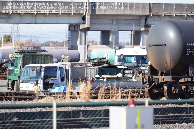 【JR貨】EF65-2057の解体が開始を宇都宮貨物ターミナル付近で撮影した写真