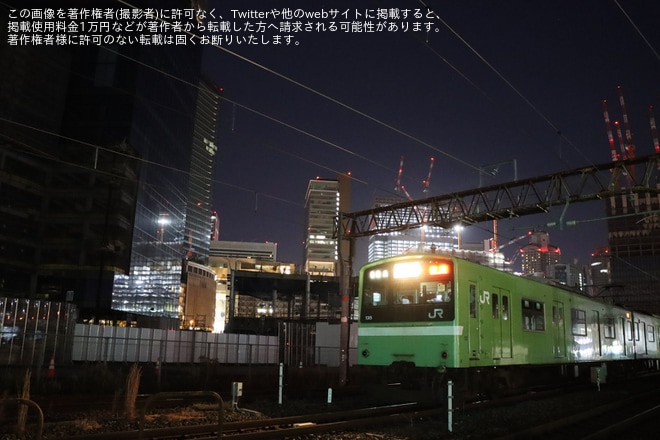 【JR西】201系ND611編成吹田総合車両所へ廃車回送を不明で撮影した写真