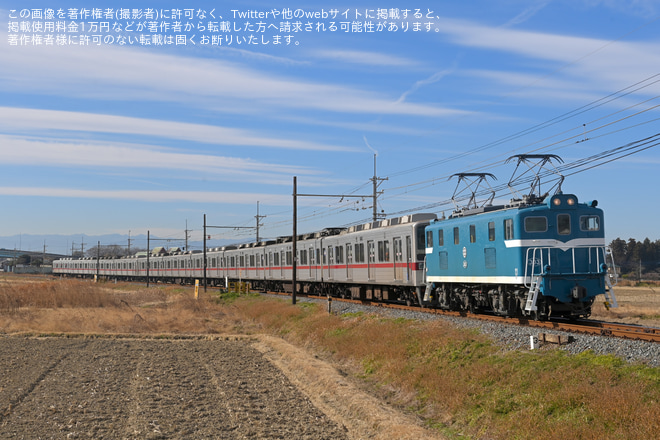 【東武】10030型11637F+11442F南栗橋工場入場回送を不明で撮影した写真
