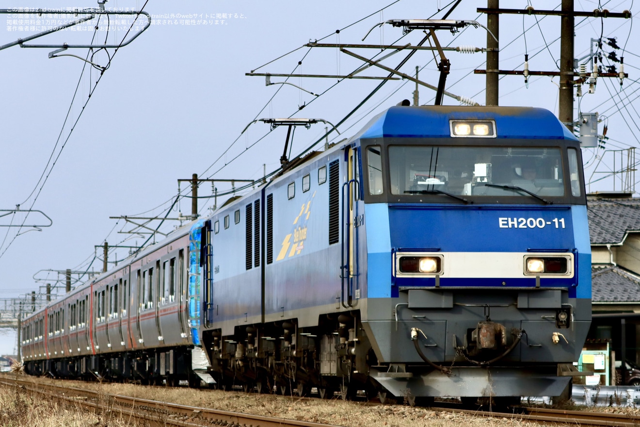 【しな鉄】SR1系S304+S305+S306編成 J-TREC出場甲種輸送の拡大写真