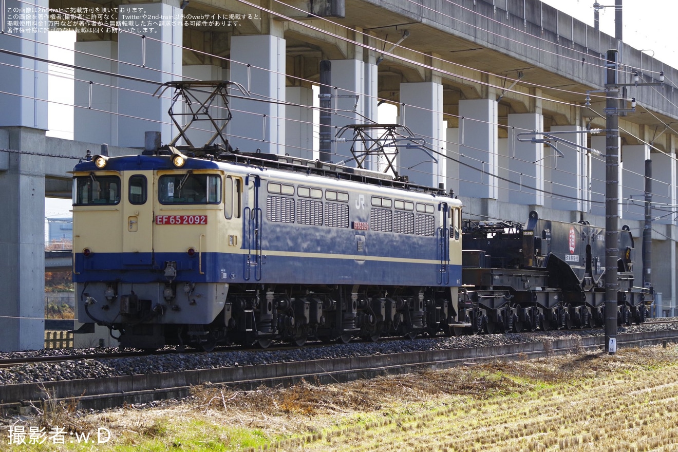 【JR貨】シキ801B2が宇都宮貨物ターミナルへ輸送の拡大写真