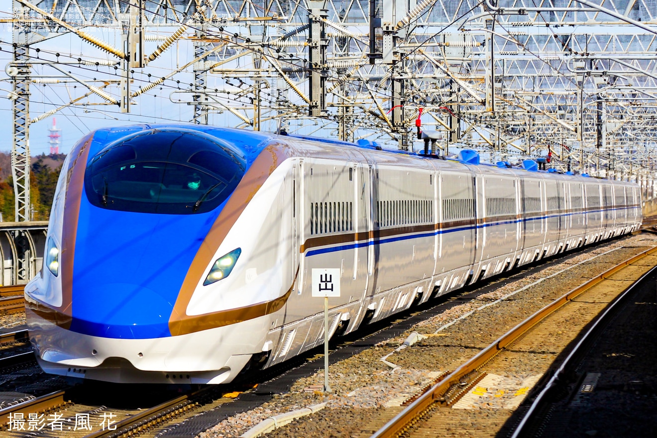 【JR東】E7系F5編成新幹線総合車両センター出場回送の拡大写真