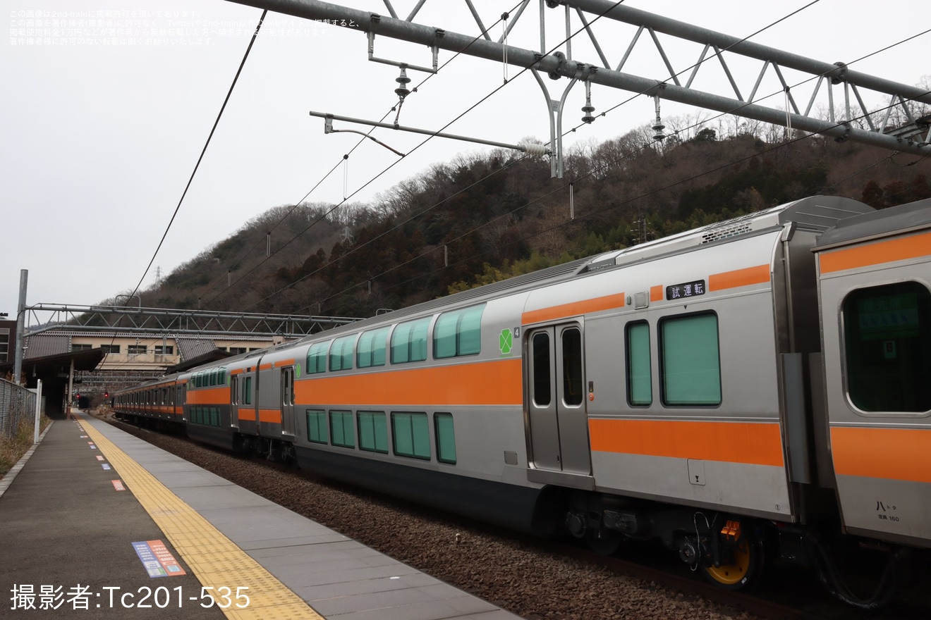【JR東】E233系H57編成中央線(山線）で試運転の拡大写真