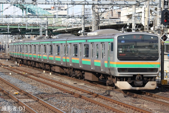 【JR東】E231系U6編成東京総合車両センター入場回送を大宮駅で撮影した写真