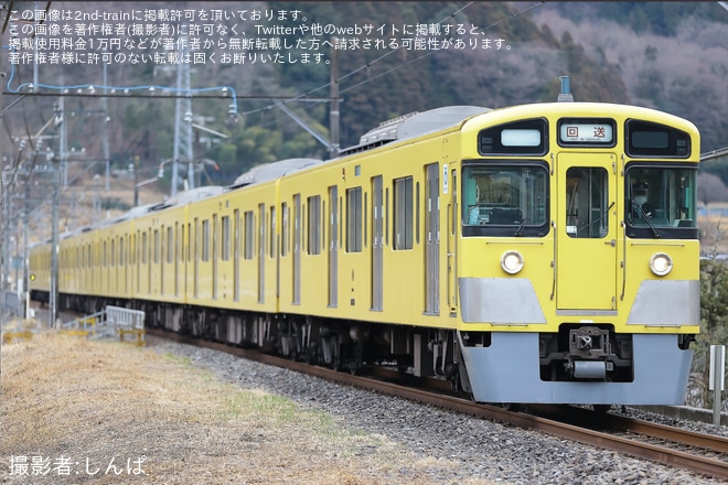【西武】2000系2057F横瀬車両基地へ廃車回送
