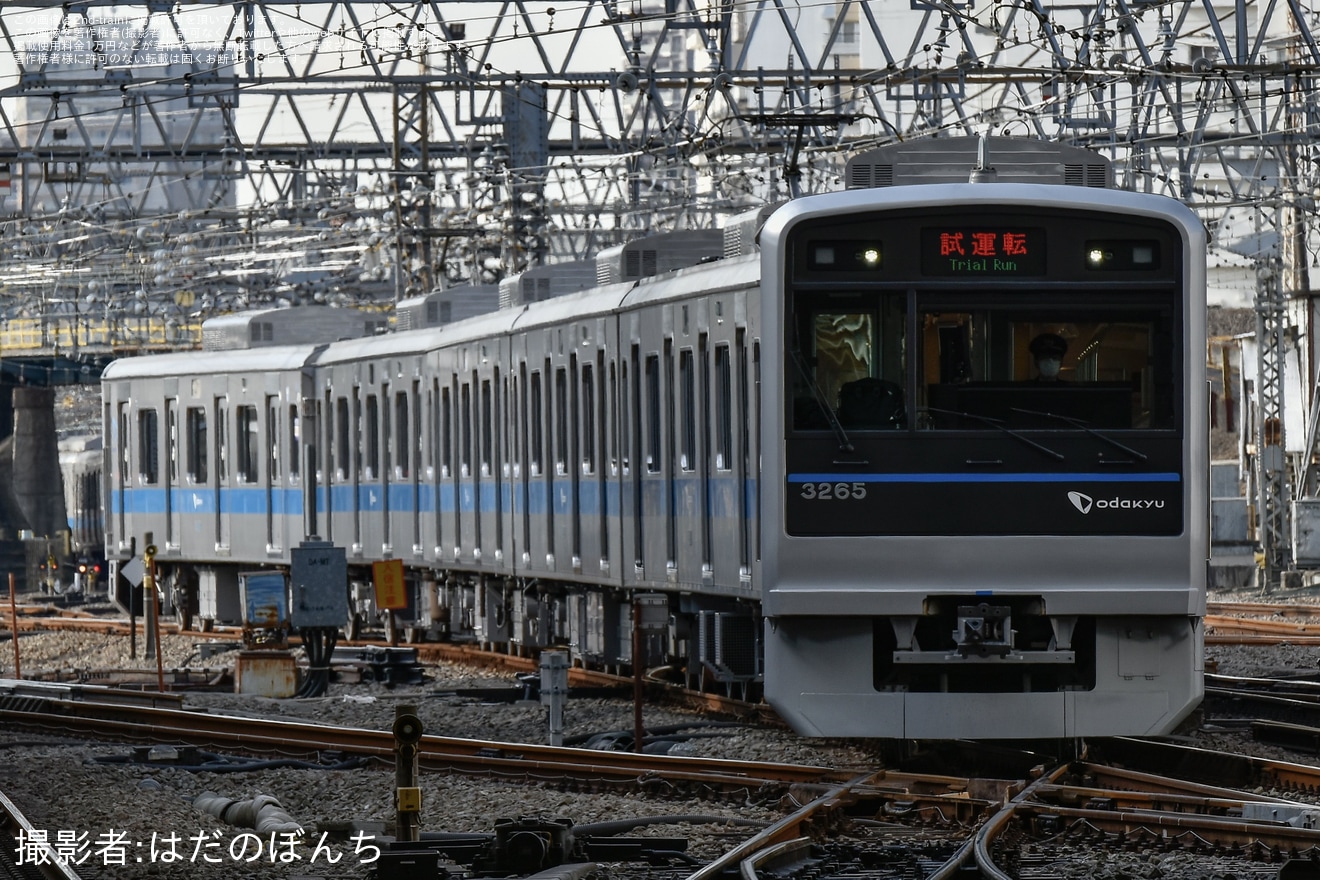 【小田急】3000形3265×6(3265F)江ノ島線で性能確認試運転の拡大写真