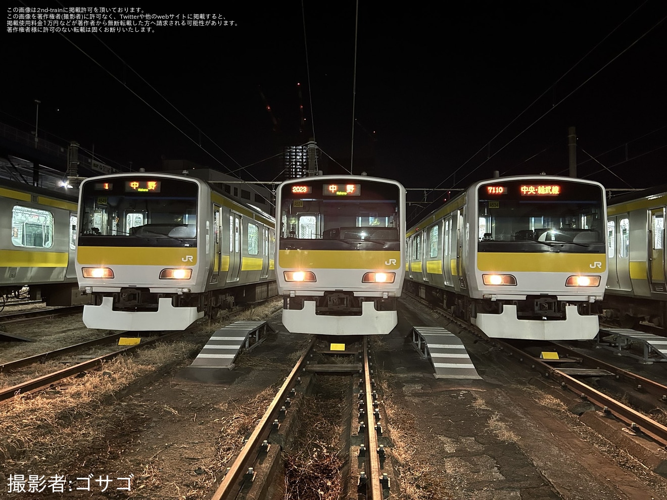 【JR東】「月夜に輝けE231系中野電車区 midnight tour ～第二章～」開催の拡大写真