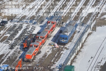 【JR東】秋田港駅に留置されている24系客車最後の1両に