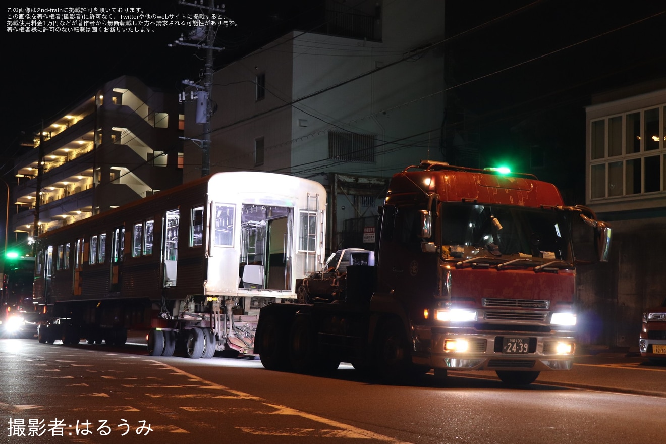 【東急】8500系8637F長津田車両工場から陸送の拡大写真