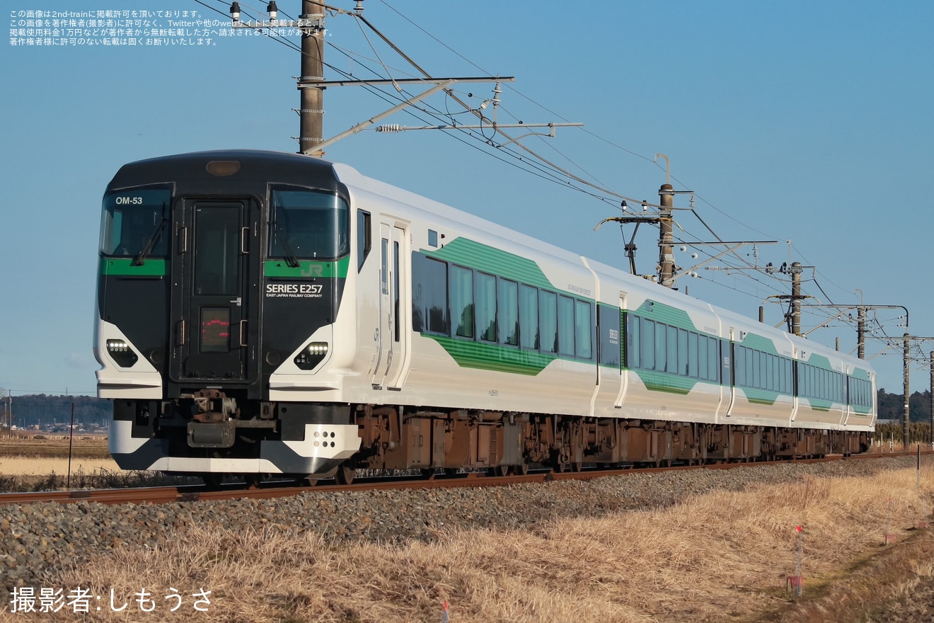 【JR東】特急「さわら・かしま 」を臨時運行(202302)の拡大写真