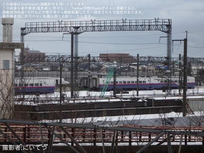 【JR東】E2系J58編成新潟新幹線車両センターにて解体作業を開始を新潟新幹線車両センター付近で撮影した写真