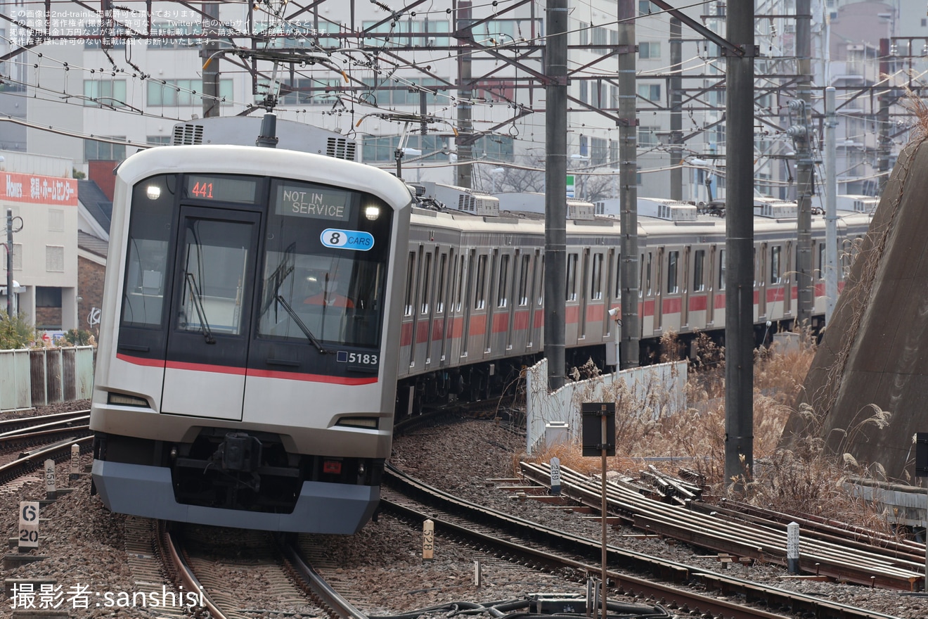 【東急】5080系5183F長津田検車区から回送の拡大写真