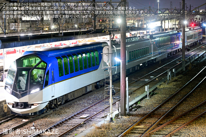 【近鉄】50000系SV02高安回送を塩浜駅で撮影した写真