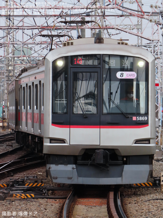 【東急】5169Fが長津田検車区へを鷺沼駅で撮影した写真