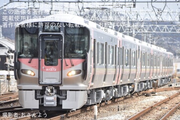 【JR西】227系500番台「Urara」R3編成+R2編成+R1編成岡山地区で試運転