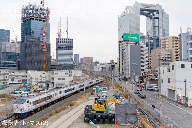 【JR西】梅田貨物線 梅田信号所付近の地上線での運行終了を梅田(信)～新大阪間で撮影した写真