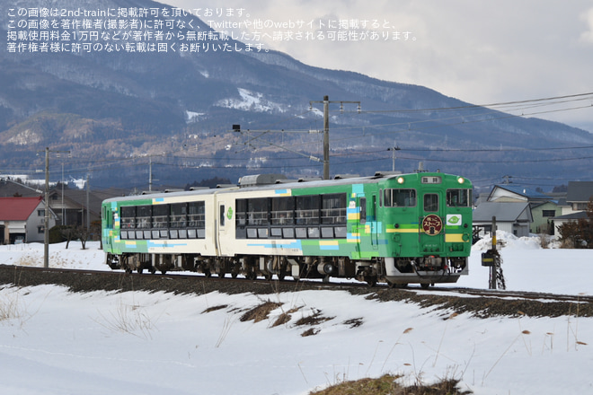 【JR東】快速「風っこストーブ 喜多方号」が臨時運行を猪苗代～川桁間で撮影した写真