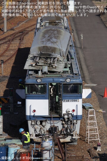 【JR貨】EF64-1004が稲沢にて解体中