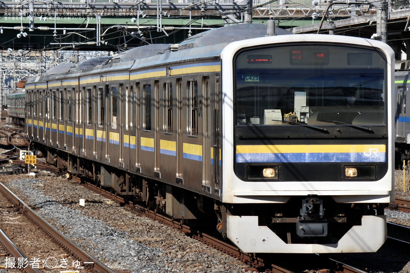 【JR東】209系C425編成大宮総合車両センター出場回送の拡大写真