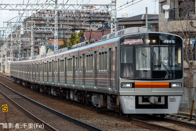 【大阪メトロ】66系66611F リニューアル完了後試運転を南茨木～摂津市間で撮影した写真