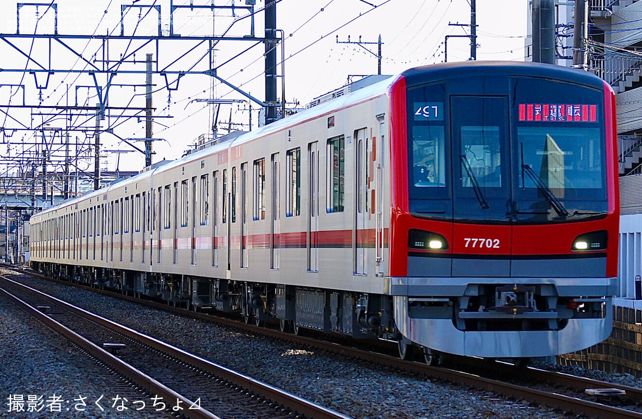 【東武】70000系71702F ATO確認試運転の拡大写真