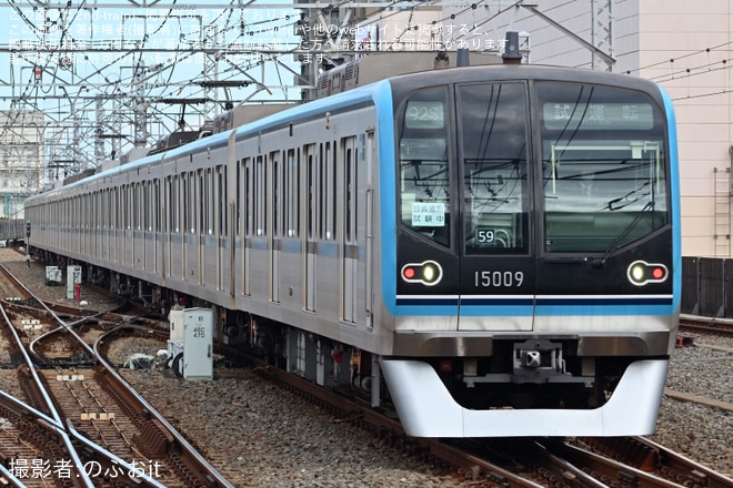 【メトロ】15000系15109F 線路設備撮影試運転を妙典駅で撮影した写真