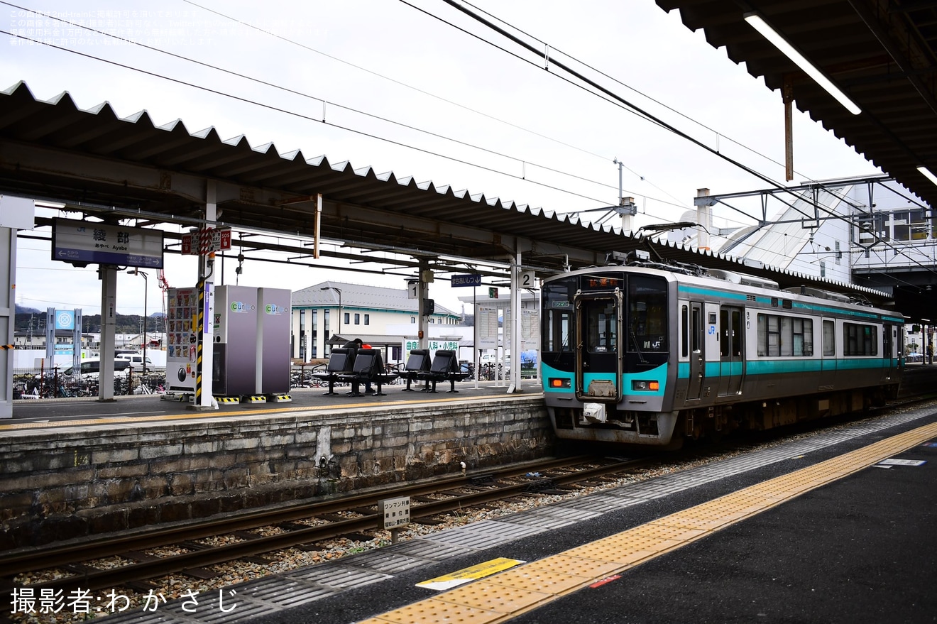 【JR西】125系が福知山への拡大写真