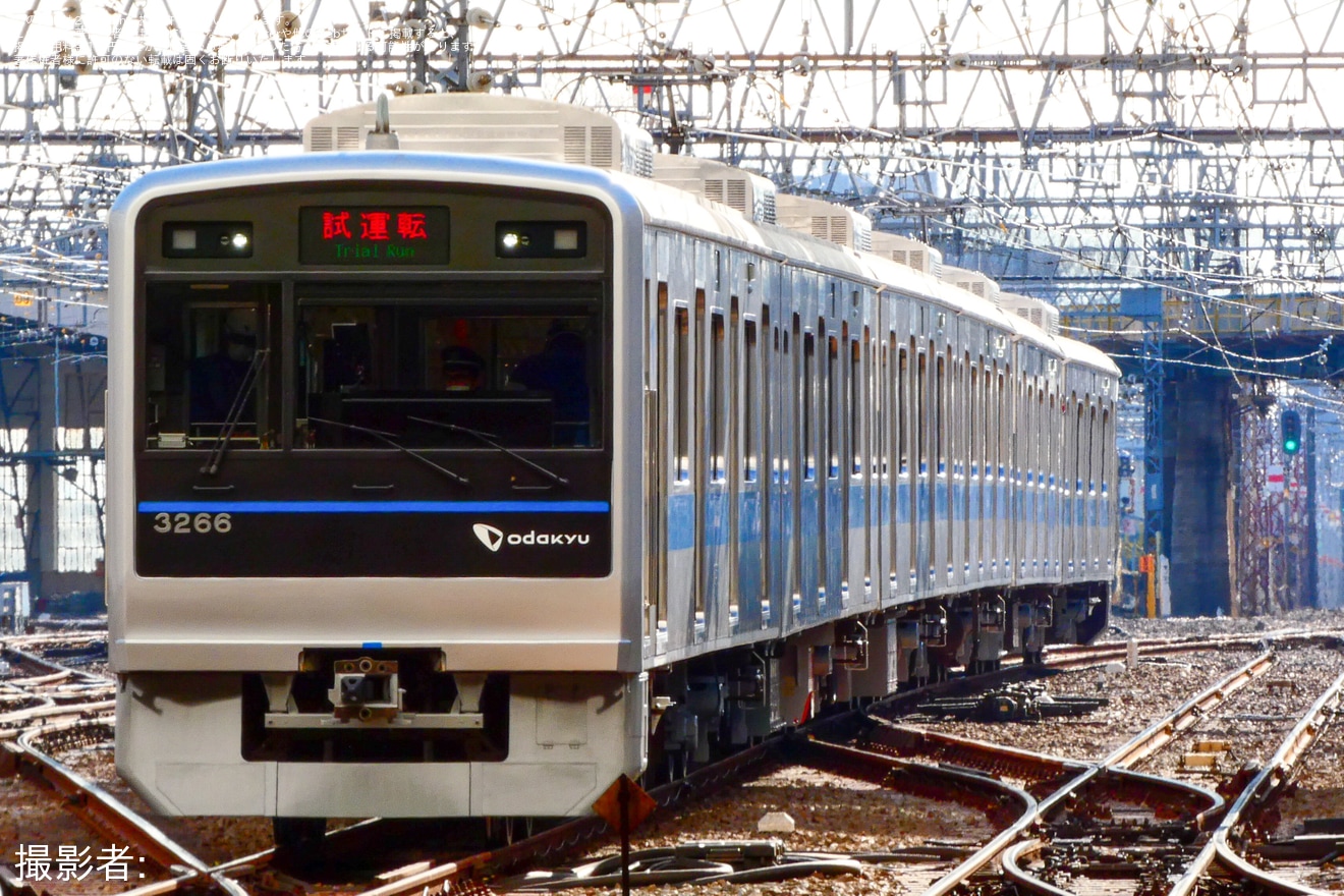 【小田急】3000形3266×6(3266F)大野総合車両所出場試運転の拡大写真