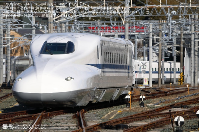 【JR海】N700A G19編成浜松工場出場試運転を不明で撮影した写真