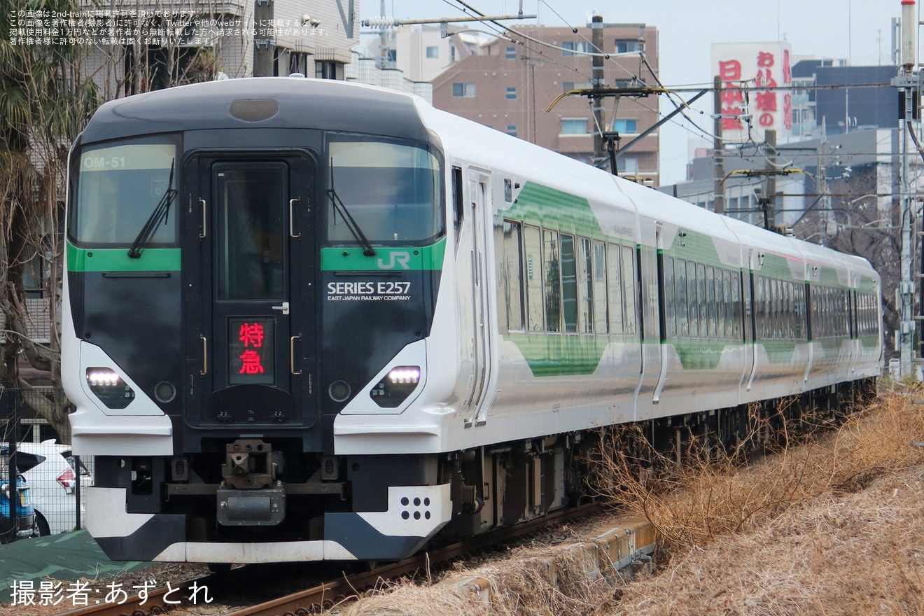 【JR東】特急「青梅奥多摩梅の里号」を臨時運行の拡大写真