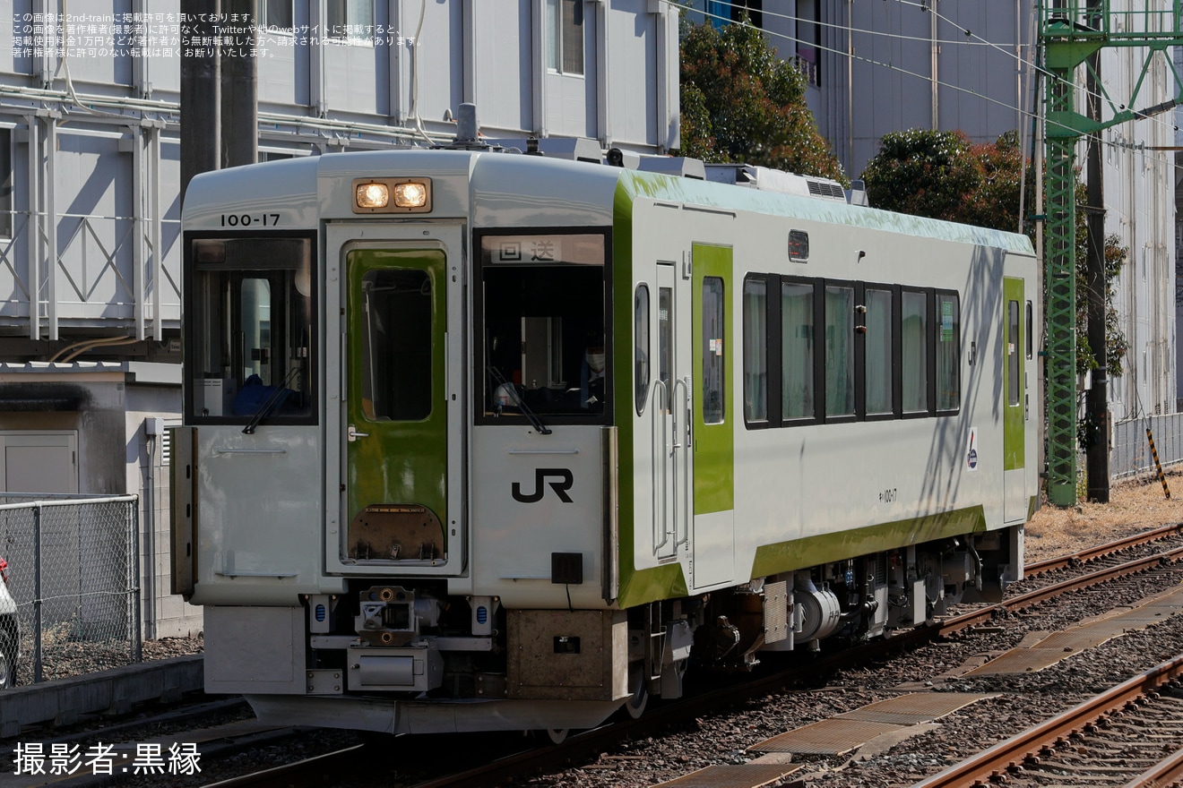 【JR東】キハ100-17郡山総合車両センター出場回送の拡大写真