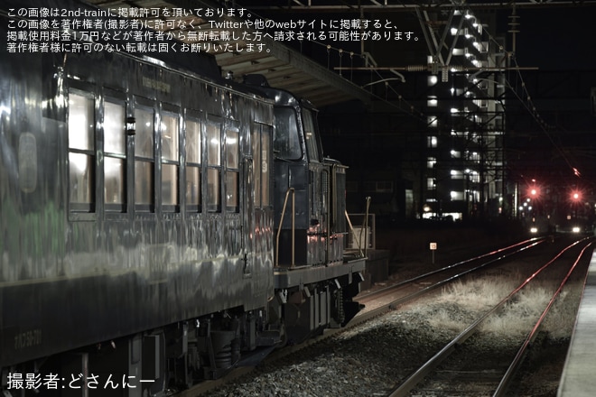 【JR九】郷愁の客車夜行『1121列車』の旅を大牟田駅で撮影した写真