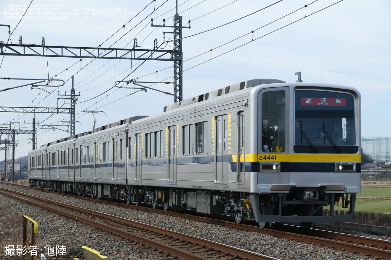 【東武】20400型21441F南栗橋工場出場試運転の拡大写真