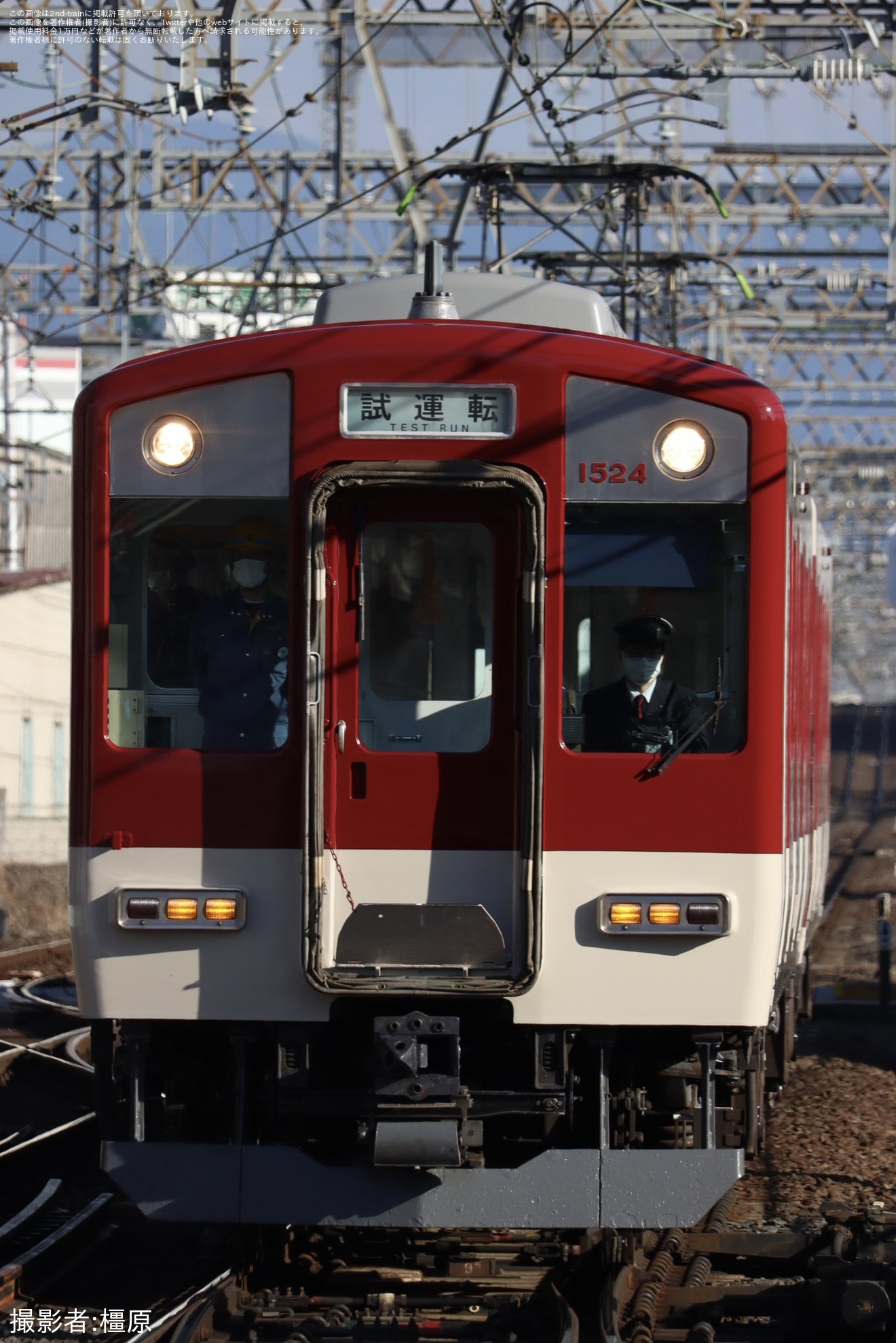 【近鉄】1422系VW24五位堂検修車庫出場試運転の拡大写真