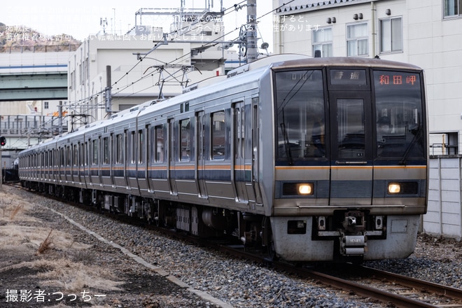 【JR西】207系X1編成が和田岬線で試運転を兵庫～和田岬間で撮影した写真