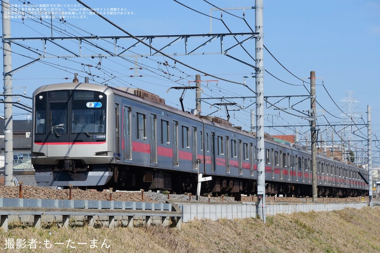 【東急】5080系5189Fが東急田園都市線で中央林間まで試運転の拡大写真