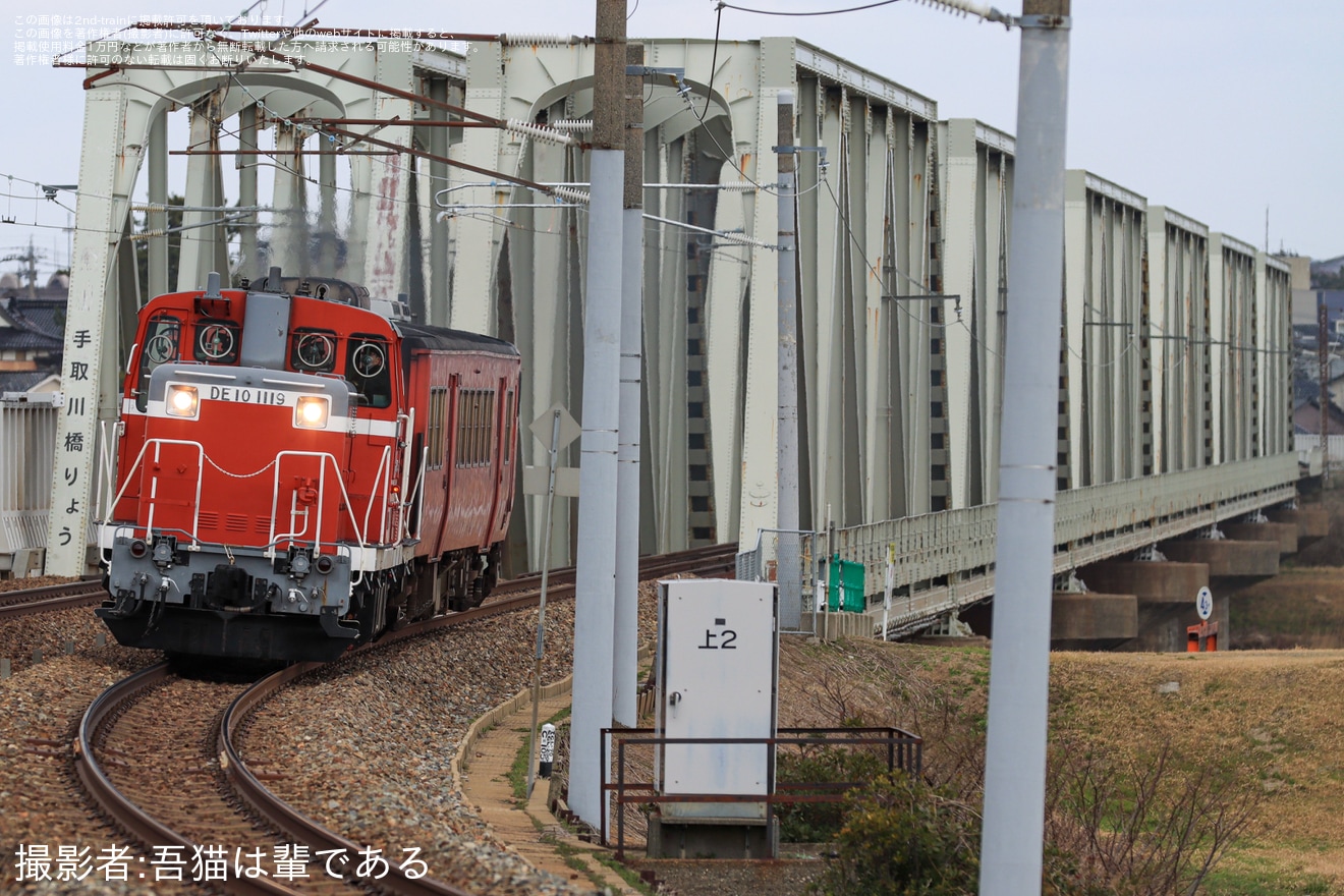 【JR西】キハ47-140が後藤総合車両所入場配給の拡大写真