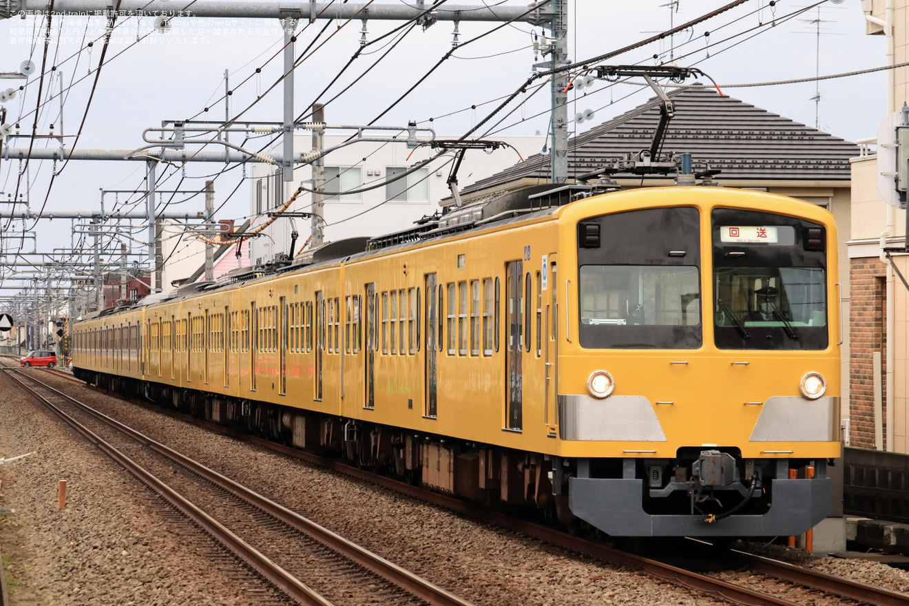 【西武】新101系1245F(ツートンカラー)多摩川線から甲種輸送の拡大写真