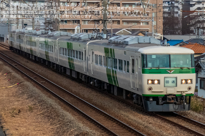 【JR東】185系B6使用「185系で行く横浜線と甲斐路の旅」を長津田～成瀬間で撮影した写真