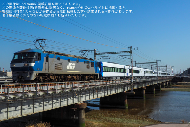 【東武】N100系「スペーシアX」甲種輸送を和木～大竹間で撮影した写真
