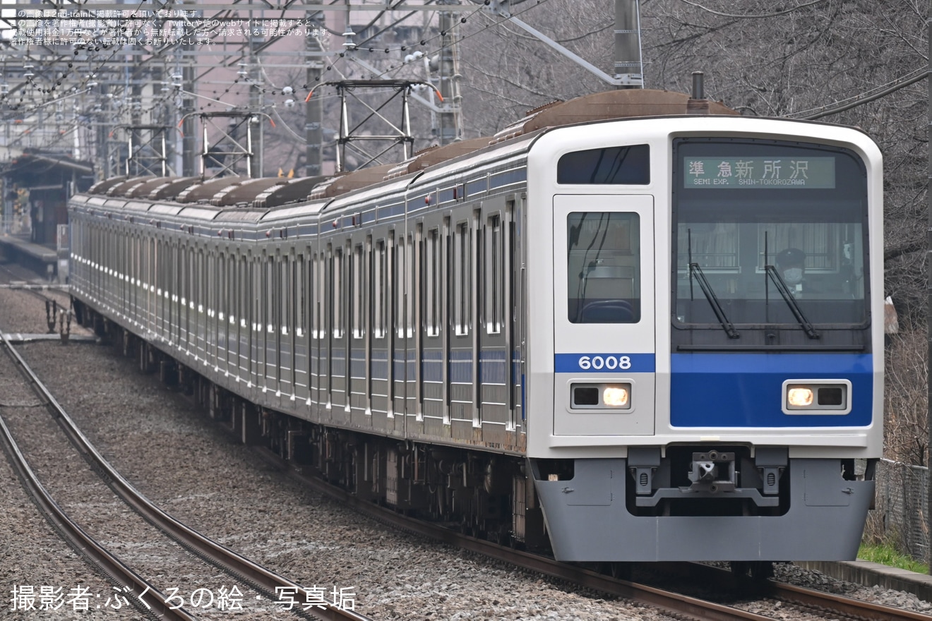 【西武】6000系6108Fが西武新宿線の運用への拡大写真