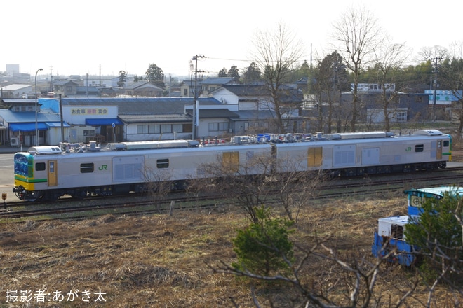 【JR東】新型事業用電車E493系が藤寄へ陸送を不明で撮影した写真