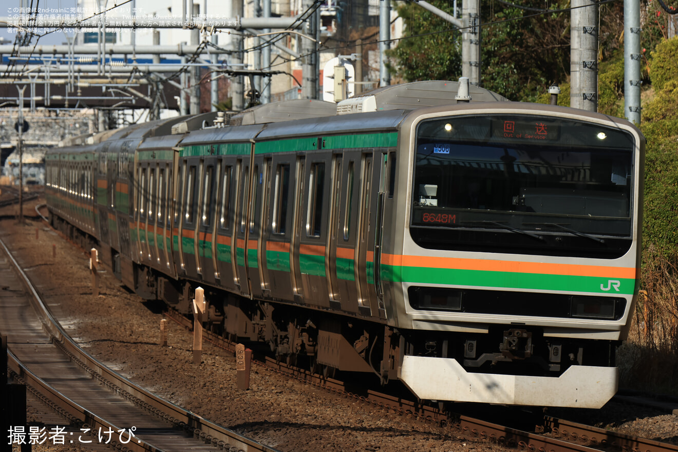 【JR東】E231系ヤマU506編成　東京総合車両センター入場の拡大写真
