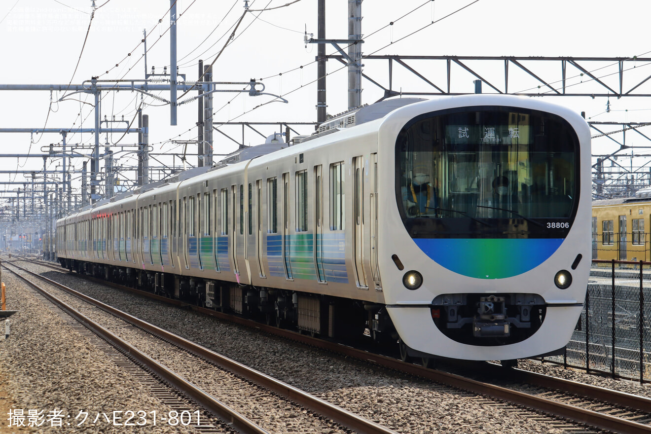 【西武】30000系38106F新宿線内試運転の拡大写真