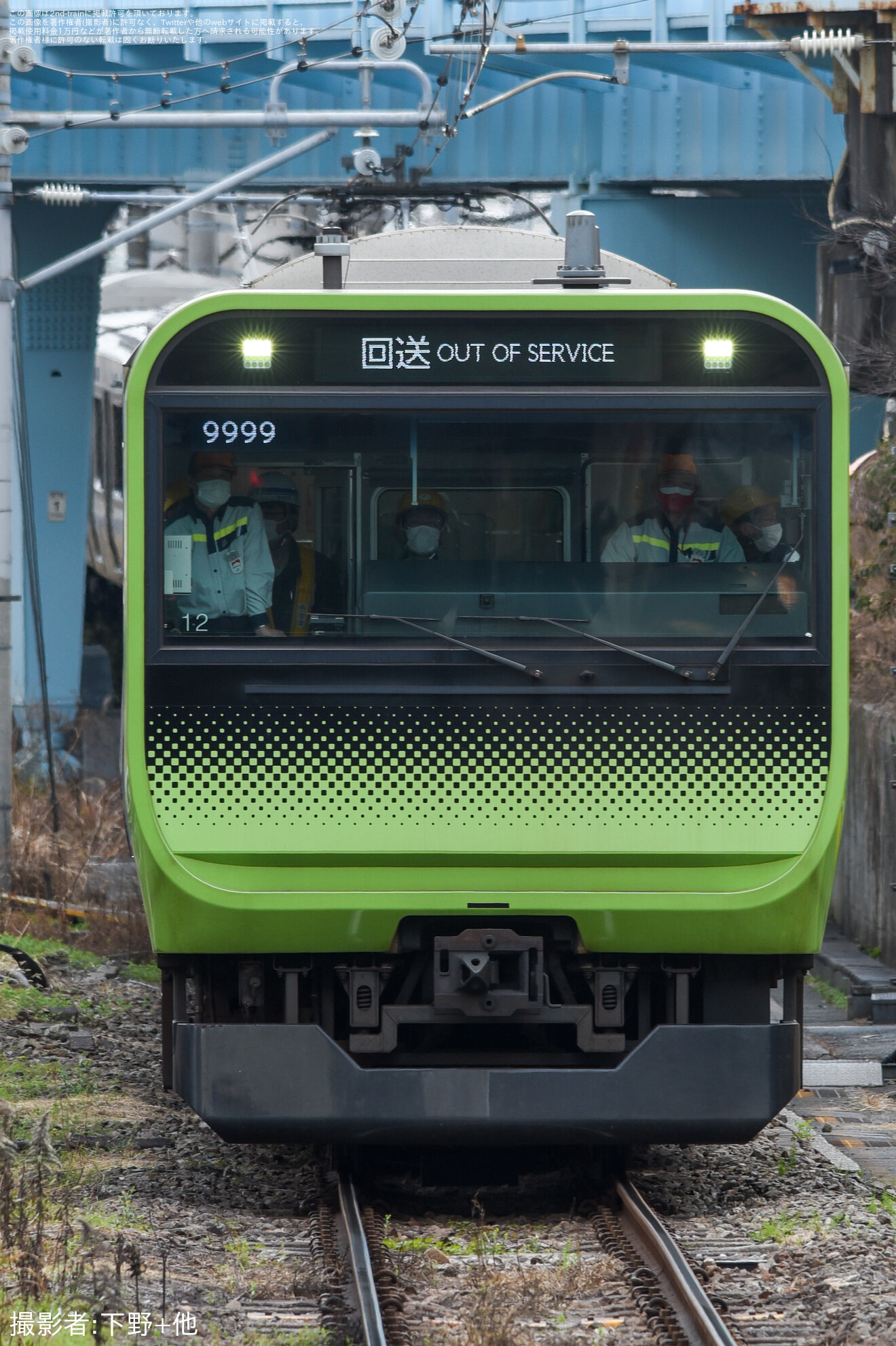 【JR東】E235系トウ12編成 東京総合車両センター入場の拡大写真