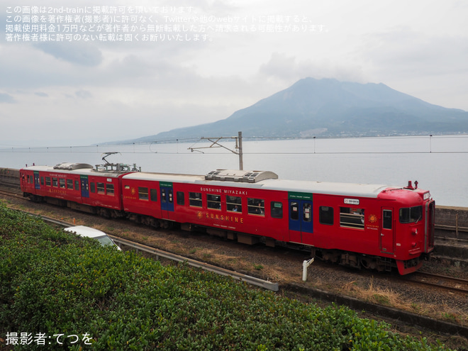 【JR九】「713系で行く!復活運転『急行錦江』の旅」ツアーを催行を鹿児島～竜ヶ水間で撮影した写真